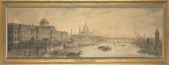 Somerset House, St. Pauls Kathedrale und Blackfriars Brücke